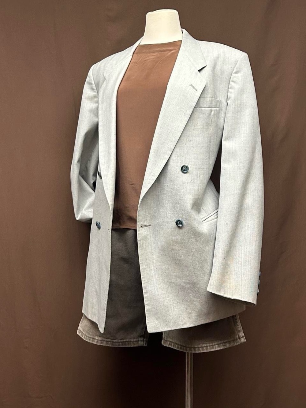Wool Tailored Suiting Blazer relaxed oversized fit